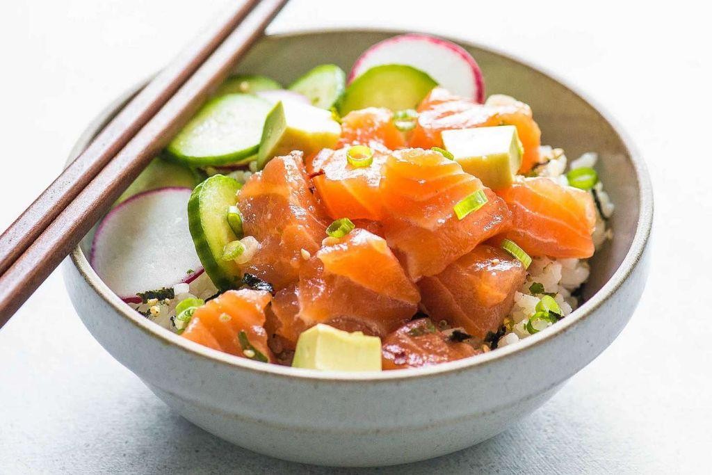 Salmon Poke Bowl with Avocado