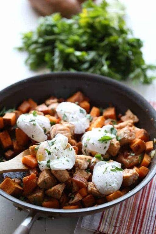 Salmon and Sweet Potato Hash