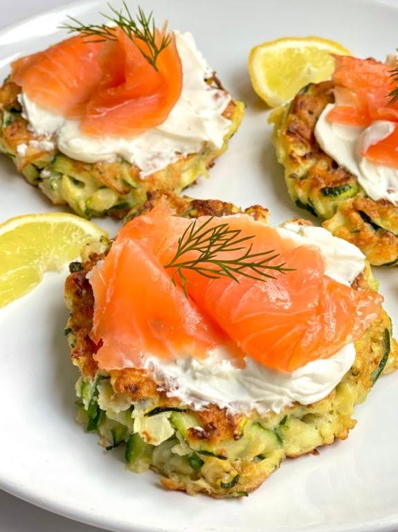 Salmon and Zucchini Fritters
