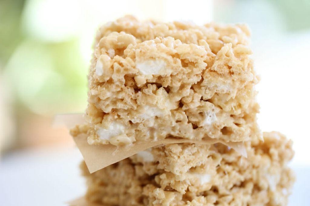 Salted Caramel Crown Rice Krispie Treats