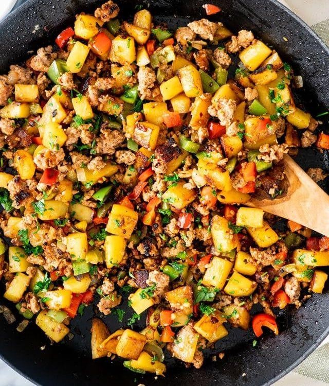 Sausage and Broccoli Breakfast Hash