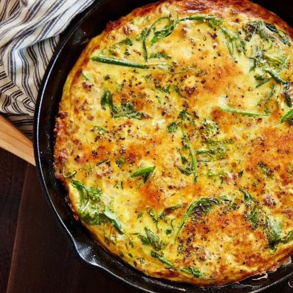 Sausage and Broccoli Frittata