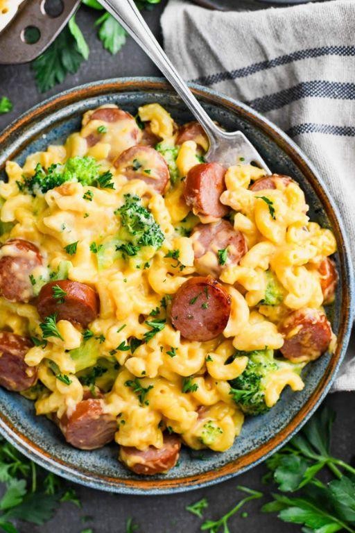 Sausage and Broccoli Mac and Cheese