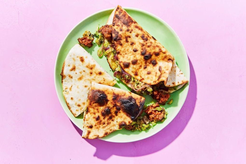 Sausage and Broccoli Quesadillas