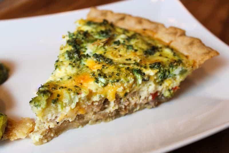 Sausage and Broccoli Quiche