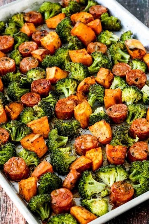 Sausage and Broccoli Sheet Pan Dinner