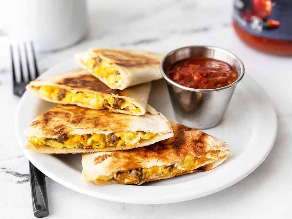 Sausage and Egg Breakfast Quesadilla