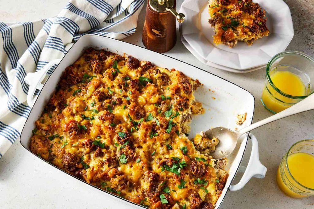 Sausage and Hash Brown Breakfast Bake