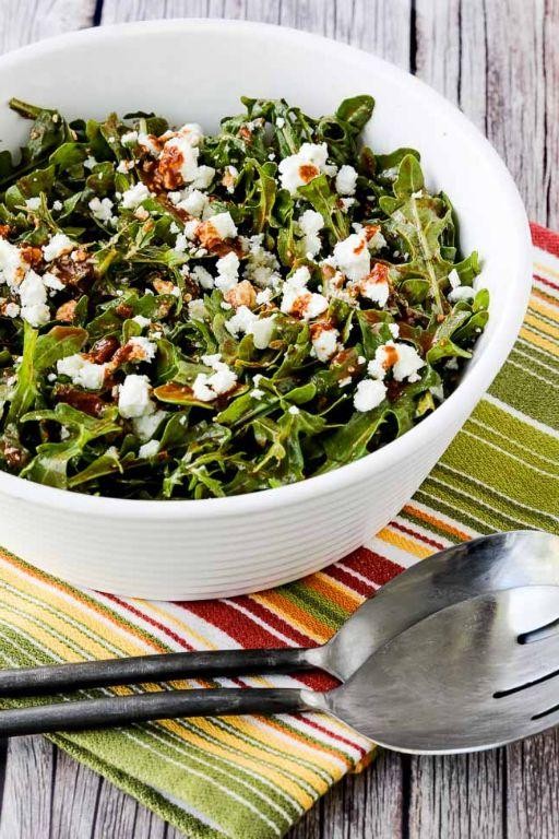Sauteed Arugula with Feta Cheese