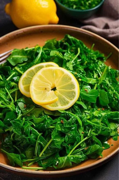 Sauteed Arugula with Lemon Zest and Olive Oil