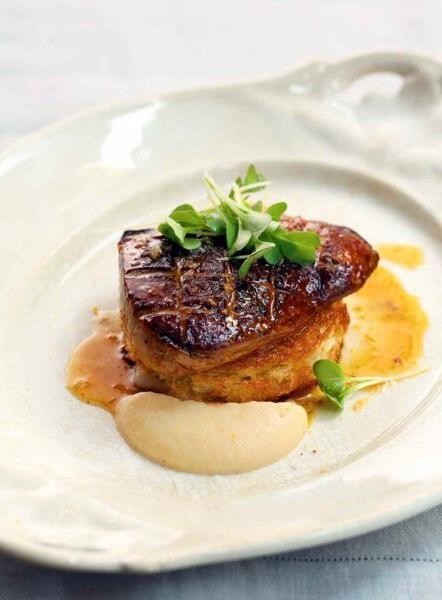 Seared Foie Gras with Black Truffle Reduction