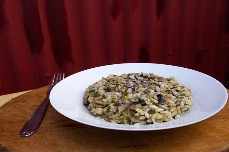 Seaweed and Mushroom Risotto