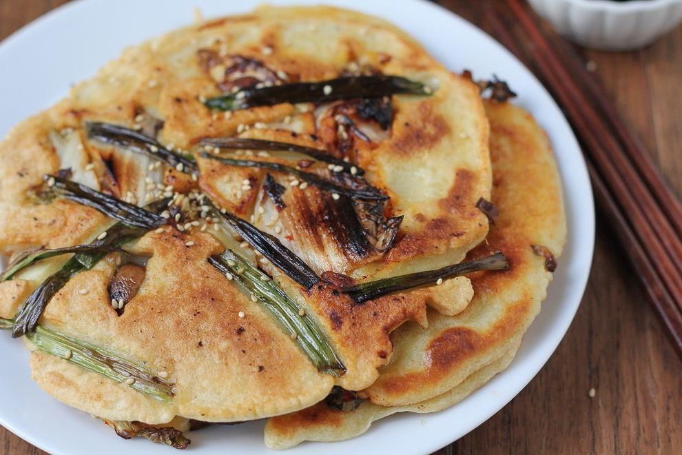 Seaweed and Scallion Pancakes (Kimchi Jeon)