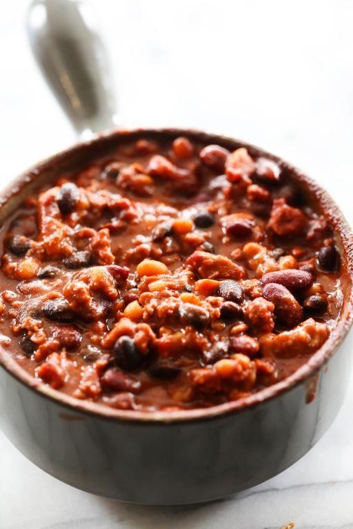 Shaved Steak Chili with Beans