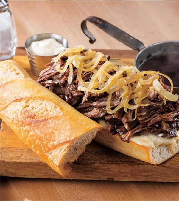 Shaved Steak French Dip Sandwiches