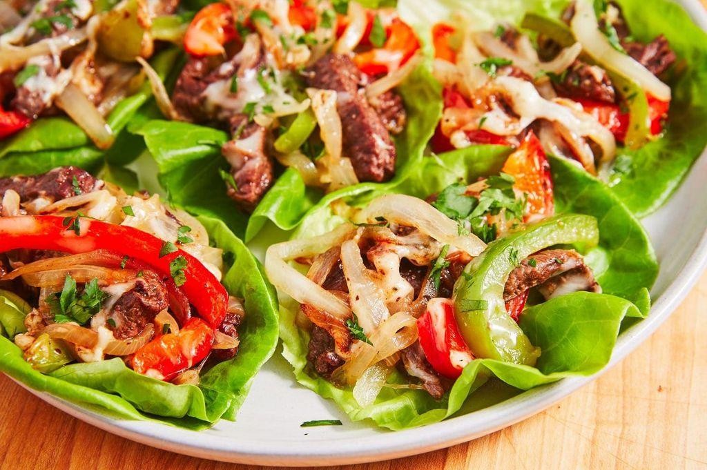 Shaved Steak Lettuce Wraps