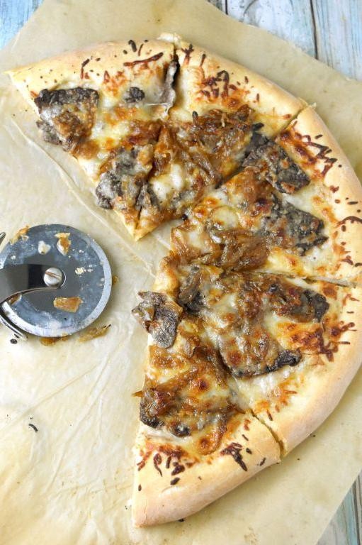 Shaved Steak and Onion Pizza