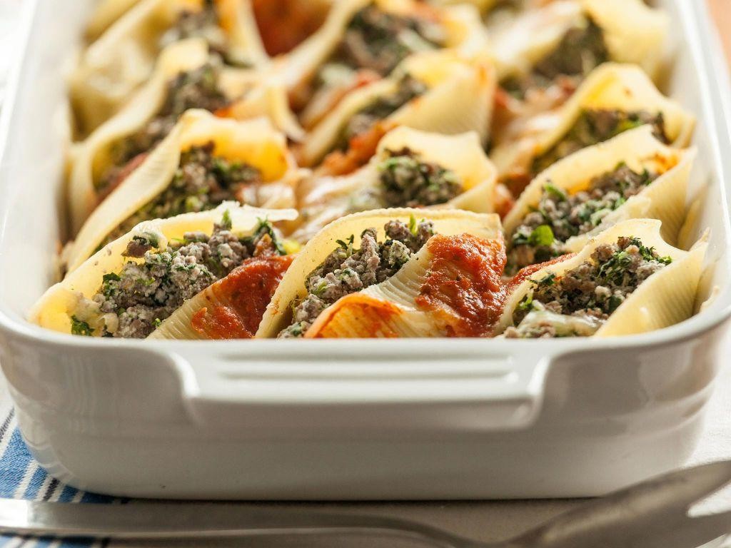 Shaved Steak and Spinach Stuffed Shells
