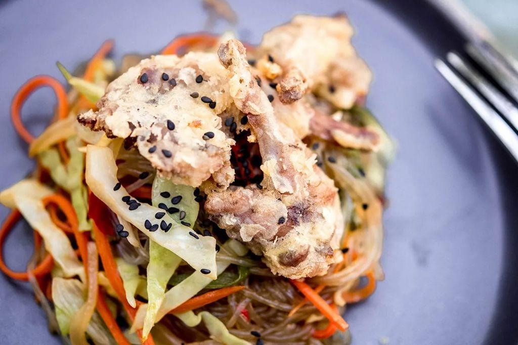 Sichuan Pepper Fried Quail with Scallions