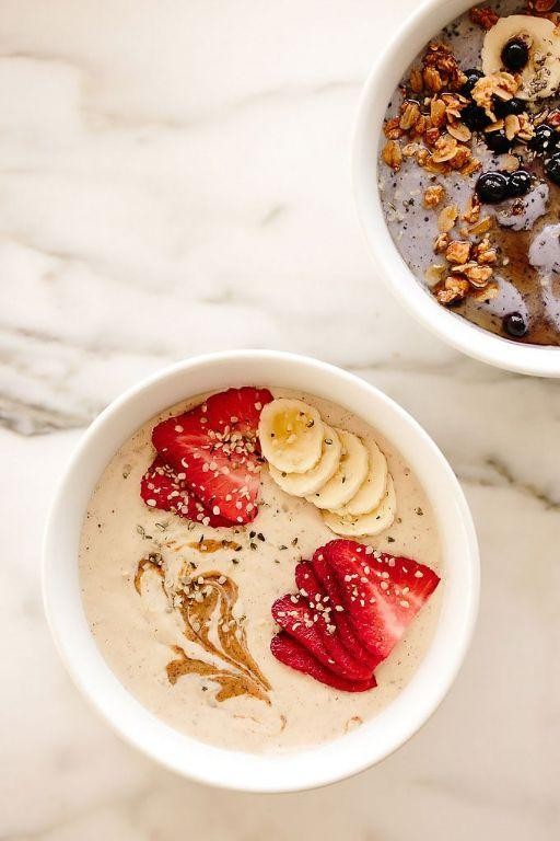 Silken Tofu Banana Smoothie Bowl