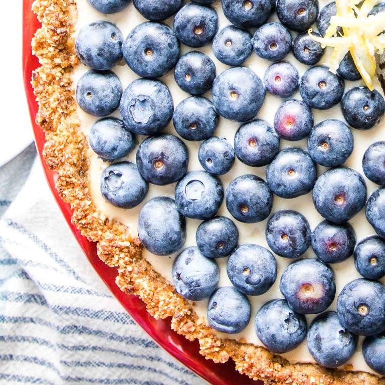 Silken Tofu Blueberry Tart