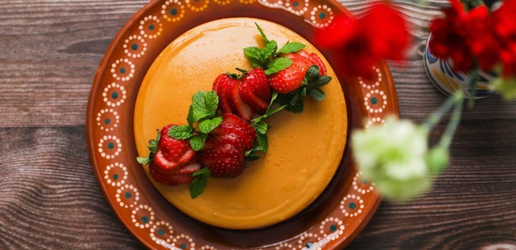 Silken Tofu Caramel Flan
