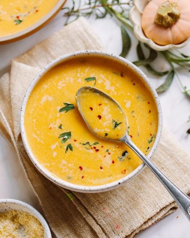 Silky smooth butternut squash soup