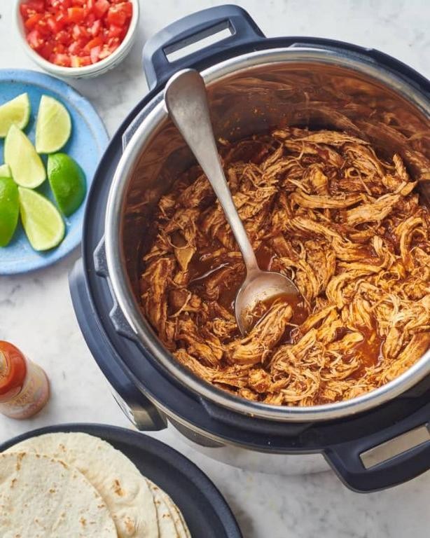 Simple Instant Pot Chicken Tacos