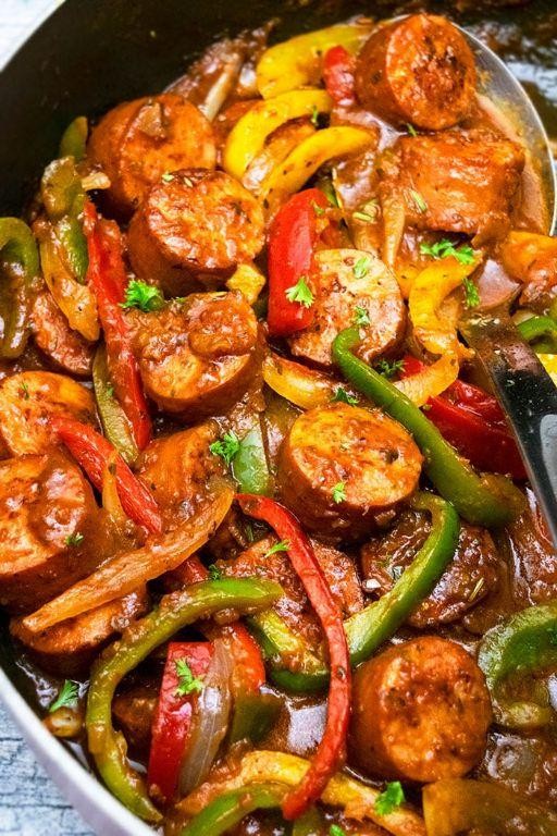 Slow Cooker Italian Sausage and Peppers