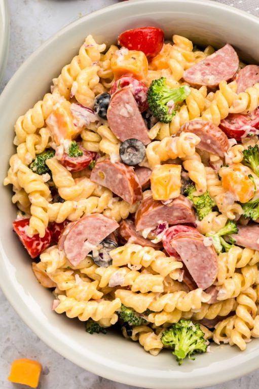 Smoked Sausage and Macaroni Salad