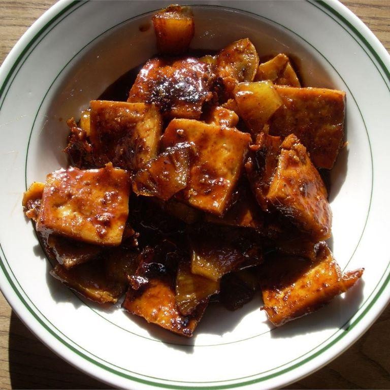 Smoked Tofu with Maple Glaze