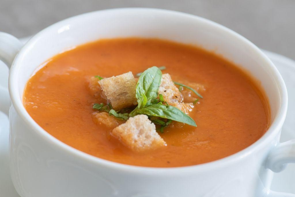 Smoked Tomato and Basil Soup