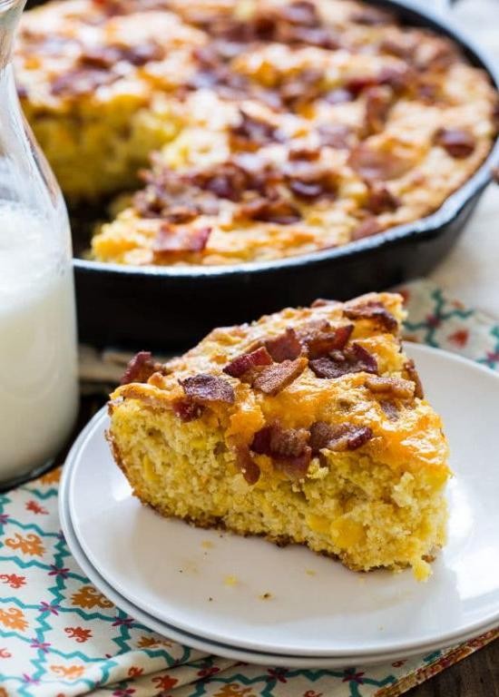 Smoky Bacon and Cheddar Corn Cakes