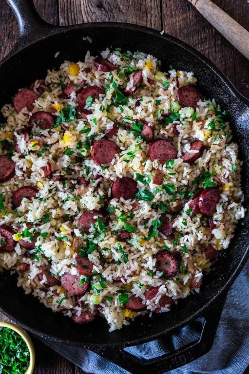 Smoky Bacon and Pork Dirty Rice
