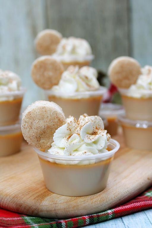 Snickerdoodle Pudding Shots