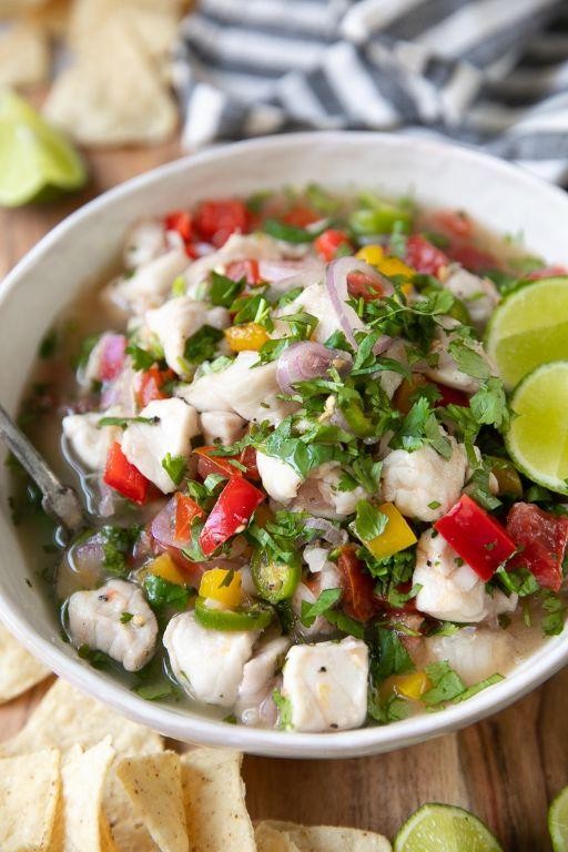 Snook Ceviche with Fresh Lime and Cilantro