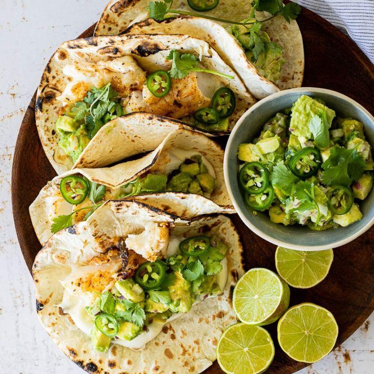 Snook Tacos with Avocado Salsa