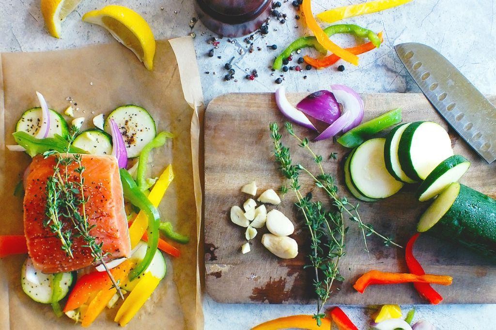 Snook en Papillote with Vegetables