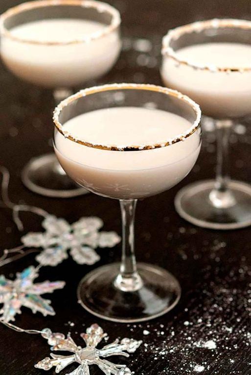 Snowflake Martini with Coconut Rum