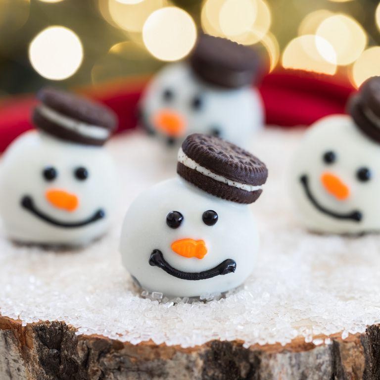 Snowman Oreo Truffles