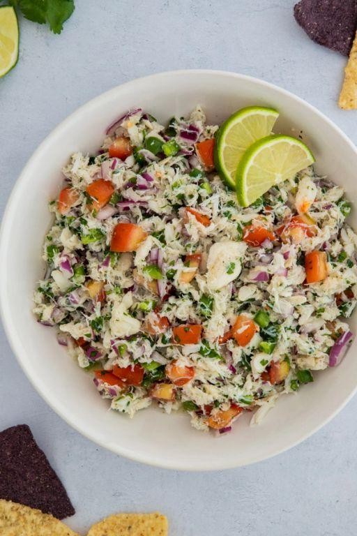 Soft Shell Crab Ceviche with Lime and Cilantro