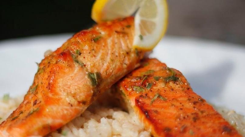Sous Vide Arctic Char with Honey Mustard Glaze