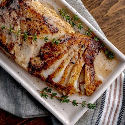 Sous Vide Halibut with Herb Infusion
