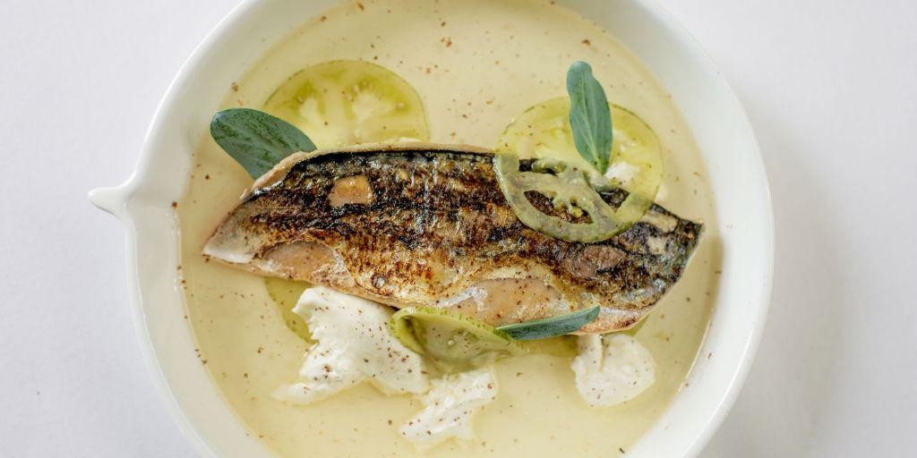 Sous Vide Mackerel with Pickled Vegetables