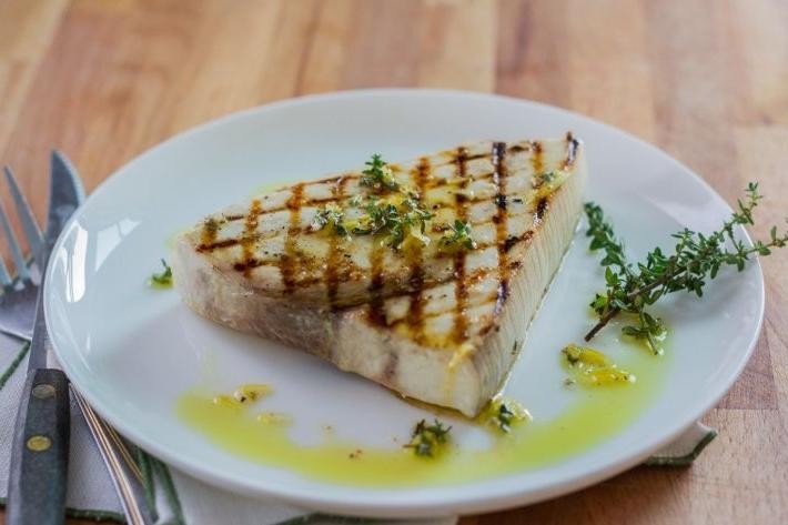 Sous Vide Swordfish with Citrus Zest