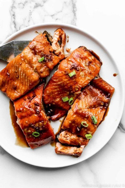 Soy Glazed Salmon with Garlic Butter