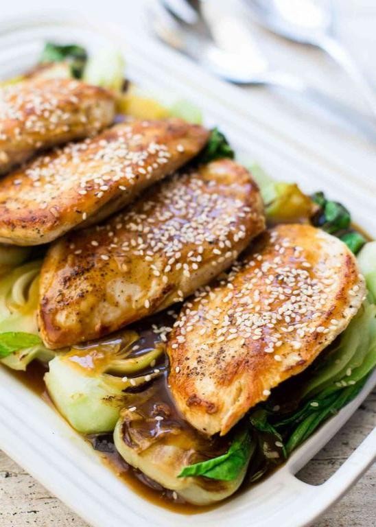 Soy Sauce Chicken with Bok Choy