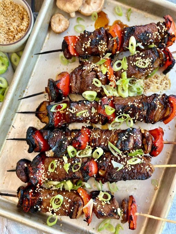 Soy Sauce Marinated Beef Skewers