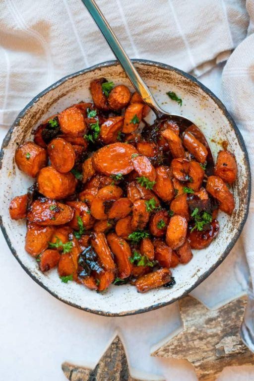 Soy Sauce and Ginger Glazed Carrots