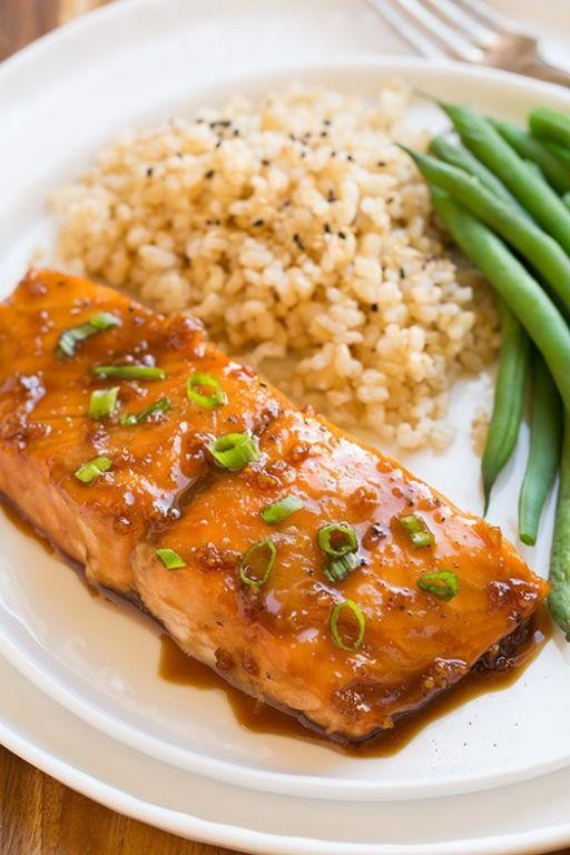 Soy Sauce and Maple Glazed Salmon